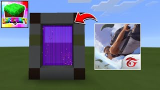 How to Make a PORTAL to FREE FIRE in LOKICRAFT [upl. by Arlina]