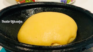 How To Make Powder And Plantain FuFu [upl. by Hourihan]