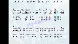 0基础学钢琴 钢琴即兴伴奏 钢琴教学 电子琴教学 钢琴简谱 [upl. by Esyli]