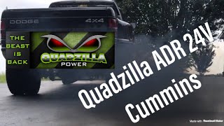 Quadzilla Adrenaline Cummins 1999 59  Before and After Quadzilla  24V [upl. by Nosnev]