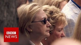 Hillary Clinton stumbles at 911 event  BBC News [upl. by Niveg]