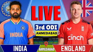 India vs England 3rd ODI Match  Live Cricket Match Today  IND vs ENG Live Match  2nd Inng [upl. by Furey]