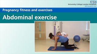 Pregnancy fitness and exercises  Abdominal exercise [upl. by Hildie]