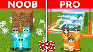 Minecraft NOOB vs PRO SAFEST SECURITY HOUSE BUILD CHALLENGE TO PROTECT MY FAMILY [upl. by Dori881]