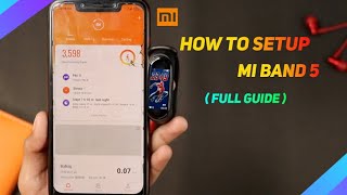 How to Connect Xiaomi Mi Band 5 With Your Phone  Full Guide  Zepp Life app  in Hindi [upl. by Adolpho]