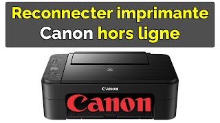 Comment connecter une imprimante Canon hors connexion alors qu’elle est allumée [upl. by Lodi]