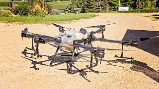 The Worlds Largest Crop Spraying Drone  DJI Agras T30 [upl. by Sezen]