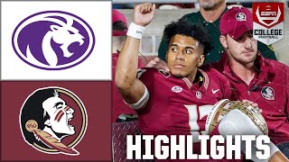 North Alabama Lions vs Florida State Seminoles  Full Game Highlights [upl. by Reitman]