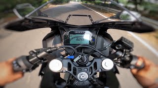 Finally Yamaha R15v4 Top Speed Test 🔥  In Street Mode  Guess in Track Mode 😁  r15m top speed [upl. by Warrenne]