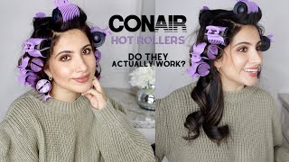 HOW TO CONAIR XTREME INSTANT HEAT CERAMIC HOT ROLLERS  BLOWOUT AT HOME  DO THEY ACTUALLY WORK [upl. by Peedsaj]