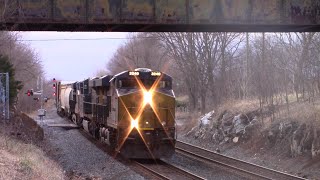 CSX Q372 from Cumberland MD to Greenwich Yard  Philadelphia PA at Shenandoah JCT WV [upl. by Ahsyekal]