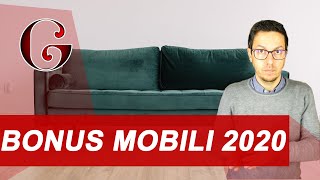 BONUS MOBILI 2020 cosa comprende e come ottenere la detrazione [upl. by Ornie]