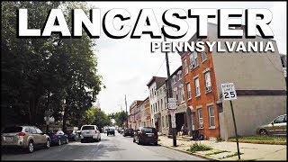 LANCASTER Pennsylvania Downtown amp GHETTO Driving Tour  4k [upl. by Polinski]