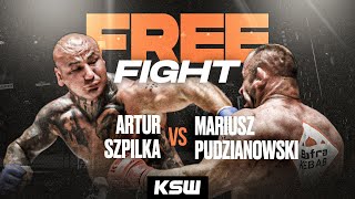 Artur Szpilka vs Mariusz Pudzianowski  Darmowa walka przed XTB KSW 94  KSW Free Fight [upl. by Mendie]