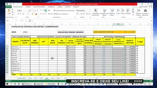 RESTITUIÇÃO INSS  PLANILHA DE CONTROLE DE CRÉDITOS E COMPENSAÇÃO [upl. by Etteragram]