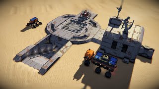 Space Engineers  Building the Underground Garage Base [upl. by Enomahs]