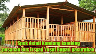 Spek kandang kambing pesanan Gus Irshad Yusuf Bupati pasuruhan [upl. by Lavud766]