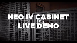 GallienKrueger NEO IV Bass Cabinets Official Demo [upl. by Aelahs]