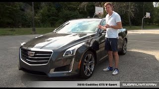 Review 2015 Cadillac CTS VSport [upl. by Nahtnoj]