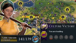 TURN 180 DEITY CULTURE WIN with Monopolies and DOMINATION  Vietnam 4 [upl. by Akener86]