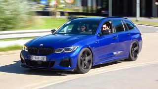 BMW M340i Touring Xdrive G20 with Custom Down  Midpipe  LOUD Accelerations Crackles [upl. by Flss902]