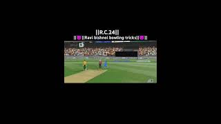 REAL cricket 24💀 swipe Ravi bishnoi bowling tips viralvideoipl [upl. by Durwyn]