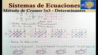 Cramers Rule Tutorial How To Solve a 3x3 System Fully Worked Example [upl. by Arelc673]