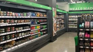 Amazon opens first cashierless grocery store in Seattle [upl. by Naivaf]