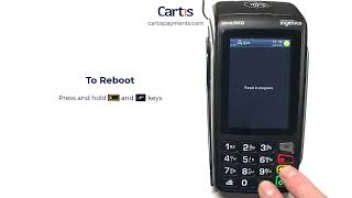 How To Reboot Ingenico Desk 5000 or Move 5000 Credit Card Terminal [upl. by Gnidleif]