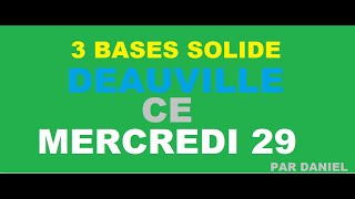 Pronostics PMU 3 bases Q SOLIDE MERCREDI 29 11 DEAUVILLE [upl. by Laamaj195]