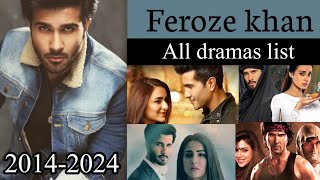 Feroze khan all dramas listCeleb show [upl. by Arualana480]