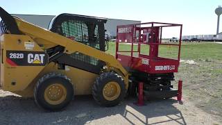 SkidLift Enabling Auxiliary Hydraulics on a CAT 262D Skidsteer [upl. by Bullivant120]