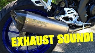 2019 Yamaha YZFR125 Akrapovic exhaust sound [upl. by Enilasor99]