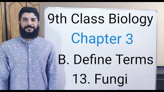 what is Fungi 9 class biology chapter 3  Meaning of Fungi 9 class biology  Define Fungi  MHilal [upl. by Nairahcaz]