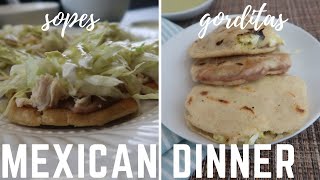 HOW TO MAKE SOPES AND GORDITAS MEXICAN FOOD [upl. by Tami]