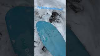 snow2025 rhodeislandwinter paddleboard snowstorm creative snowshoveling 2025newengland [upl. by Eneloj]