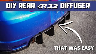 DIY  How to build a Diffuser  VW R32 easier then it looks [upl. by Malia]