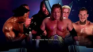 Triple H Ric Flair and Chris Jericho vs Shawn Michaels Kevin Nash and Booker T Backlash 2003 [upl. by Aihsoem]