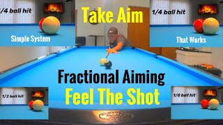 How to aim a billiard shotfractional aiming [upl. by Nahtnaoj]