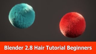 Blender 28 Hair Beginner Tutorial [upl. by Stalker]