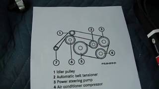 W211 Mercedes E500 E320 Belt Tensioner and Idler Pully Replacement [upl. by Robb332]