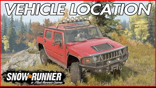 Snowrunner Vehicle Locations PS4 Hummer H2 Snowrunner Alaska Map [upl. by Burra]