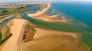 Cacela Velha and Ria Formosa aerial view  Algarve [upl. by Aicnerolf]