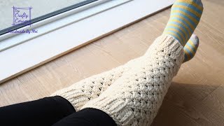 How to Crochet Easy Leg Warmers Tutorial For Beginners [upl. by Elleoj]