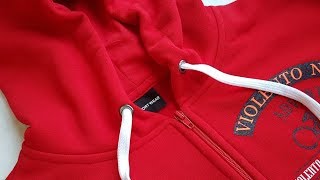 Hit How to sew a zip in a hoodie Jak uszyć ekspres w bluzie z kapturem [upl. by Levinson599]