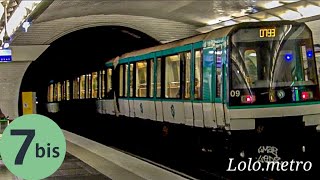 Paris Ligne 7 bis mf88 à Jaurès [upl. by Elleinahc237]