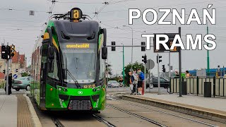 🇵🇱 Trams in Poznań  Tramwaje w Poznaniu 4K 2020 [upl. by Anyl]