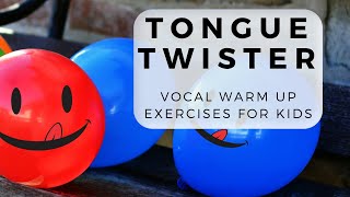 3 Fun Tongue Twister Sing Along Vocal Warm Up [upl. by Abbey]