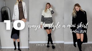 MINI SKIRT STYLING HAUL FOR WINTER [upl. by Zilla]