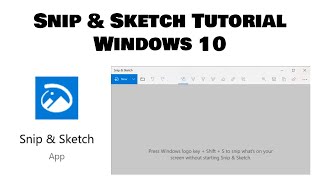 How to use Snip amp Sketch to capture edit and send images  Microsoft  Windows 10 [upl. by Bogosian]